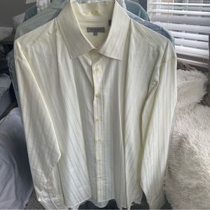 Ted Baker Striped Button-Up (Yellow)